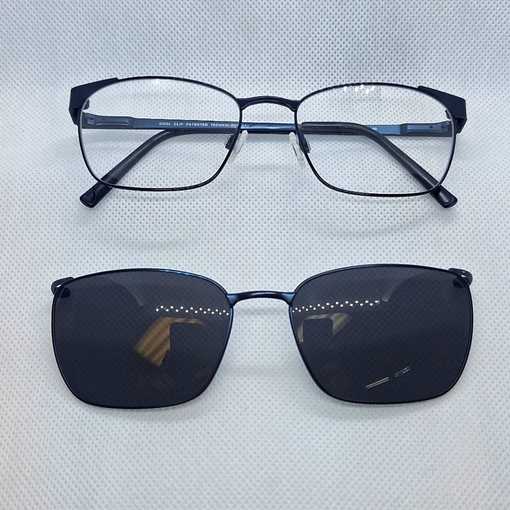 EASYCLIP COOL CLIP CC831 c.50  53-17-140 Rx Eyeglass Frame, Pre-Owned